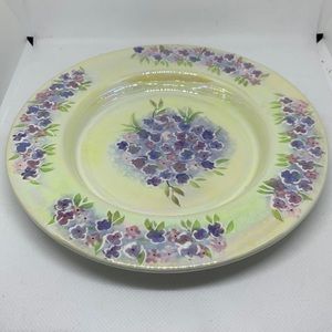 Yankee candle large jar plate - lilac purple flowers